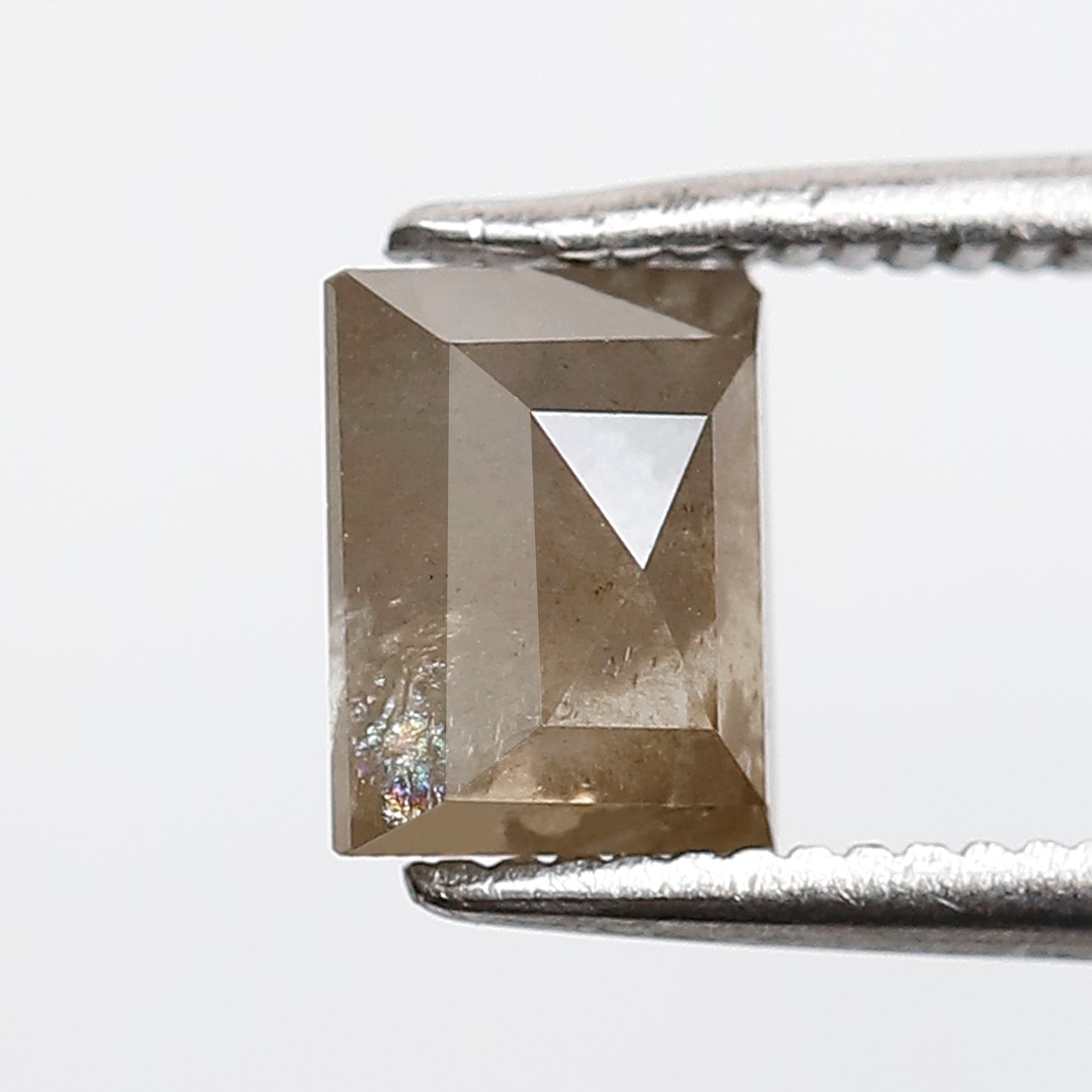 1.31 CT GEOMETRIC Shape Natural Loose Diamond, 6 mm salt and pepper diamond, Brown color geometric cut Diamond for making Anniversary ring