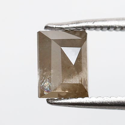 1.31 CT GEOMETRIC Shape Natural Loose Diamond, 6 mm salt and pepper diamond, Brown color geometric cut Diamond for making Anniversary ring