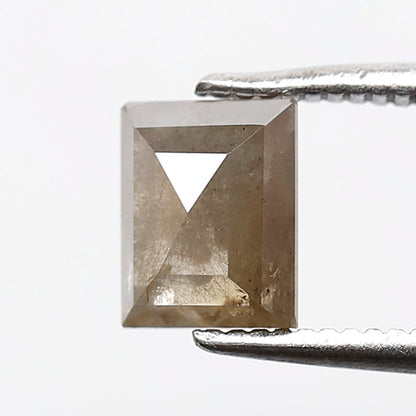 1.31 CT GEOMETRIC Shape Natural Loose Diamond, 6 mm salt and pepper diamond, Brown color geometric cut Diamond for making Anniversary ring