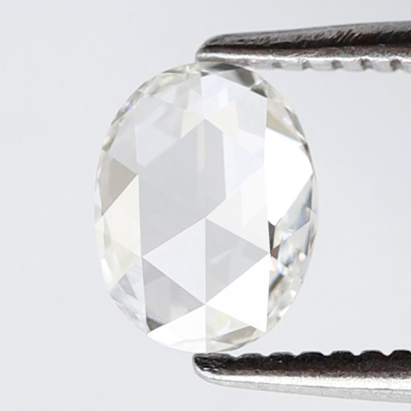 0.48 Ct FG VS Oval Rose Cut Loose Diamond, Natural Earth Mined Diamond 6.20 mm for Dainty Ring or Fine Jewelry
