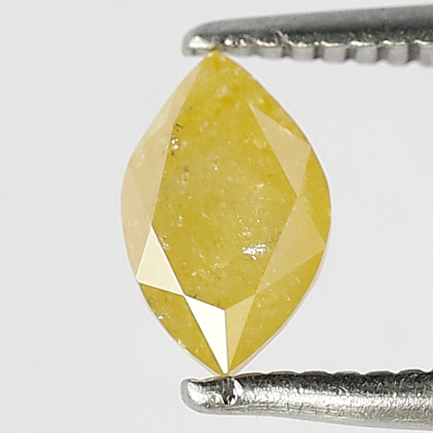 Marquise 0.57 Ct Natural Fancy Yellow Translucent Rustic Diamond | Earth Mined Loose Diamond