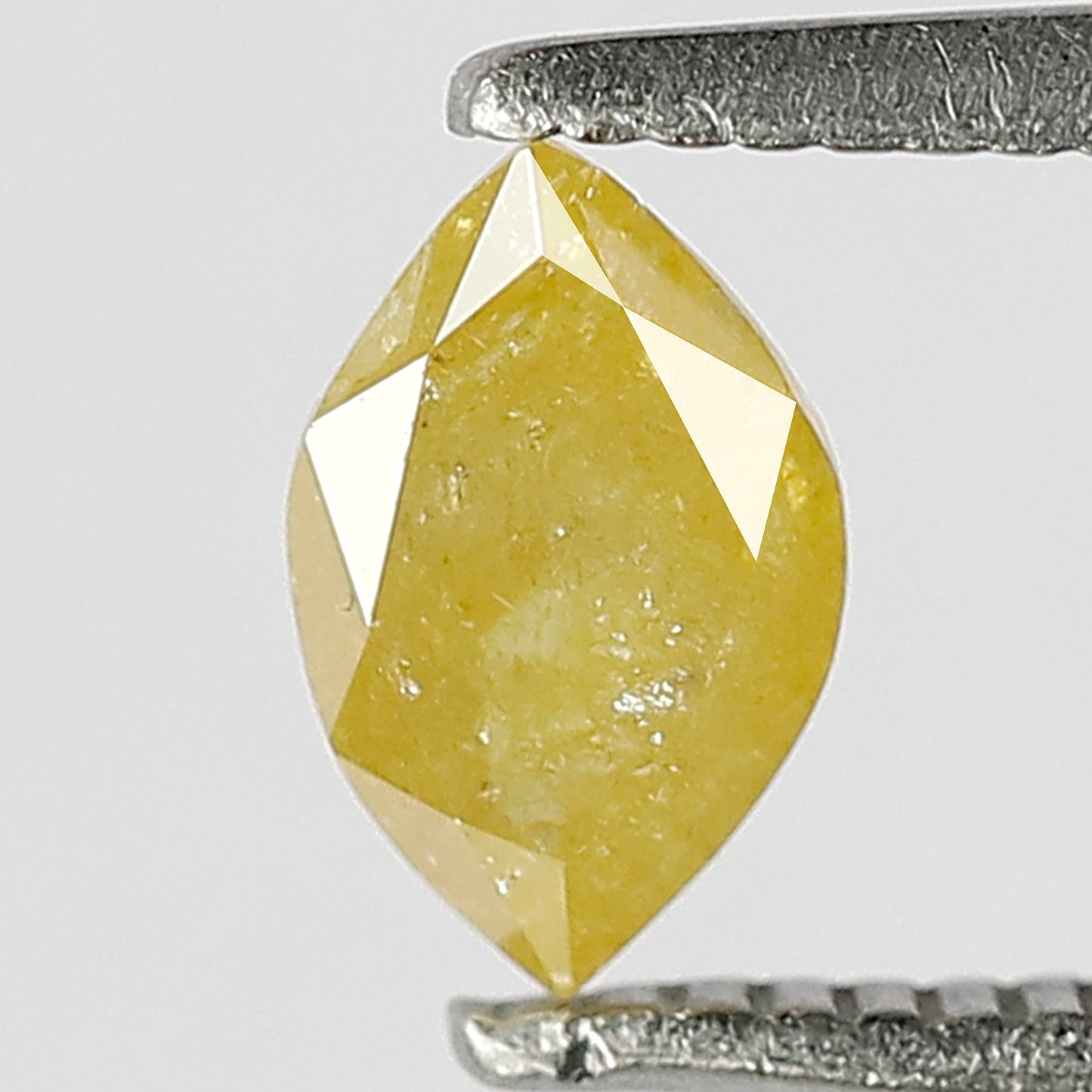 Marquise 0.57 Ct Natural Fancy Yellow Translucent Rustic Diamond | Earth Mined Loose Diamond