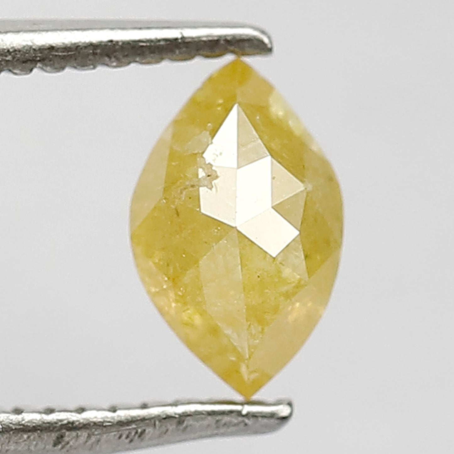 Marquise 0.57 Ct Natural Fancy Yellow Translucent Rustic Diamond | Earth Mined Loose Diamond