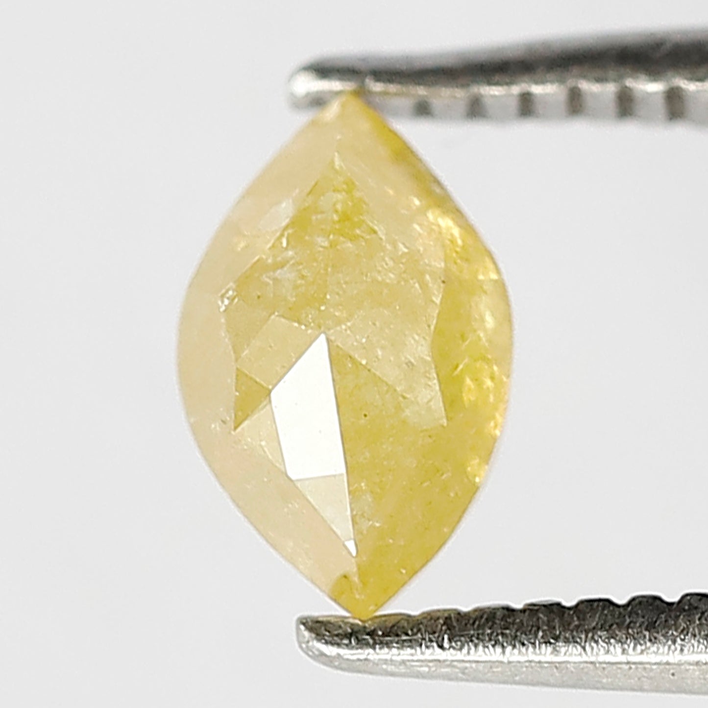 Marquise 0.57 Ct Natural Fancy Yellow Translucent Rustic Diamond | Earth Mined Loose Diamond