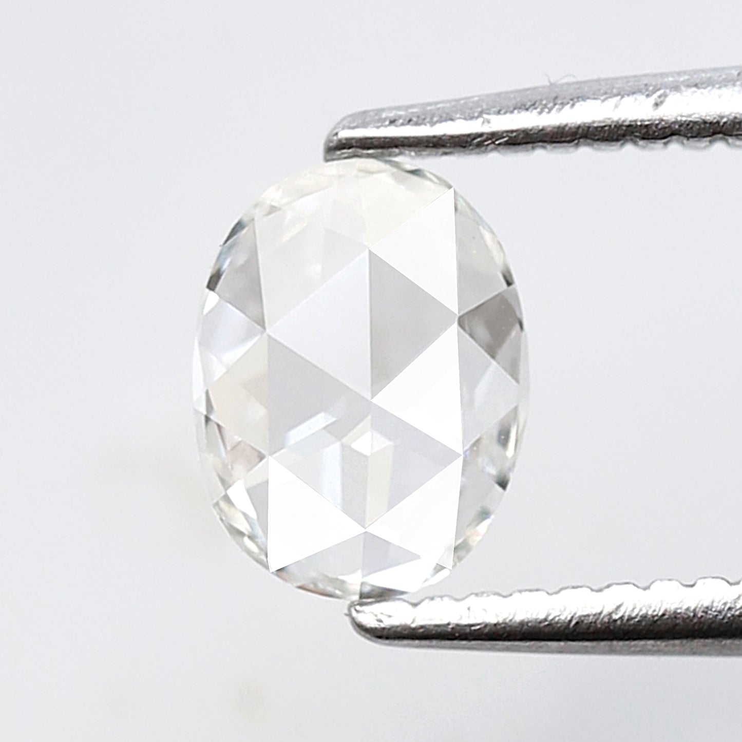 0.48 Ct FG VS Oval Rose Cut Loose Diamond, Natural Earth Mined Diamond 6.20 mm for Dainty Ring or Fine Jewelry
