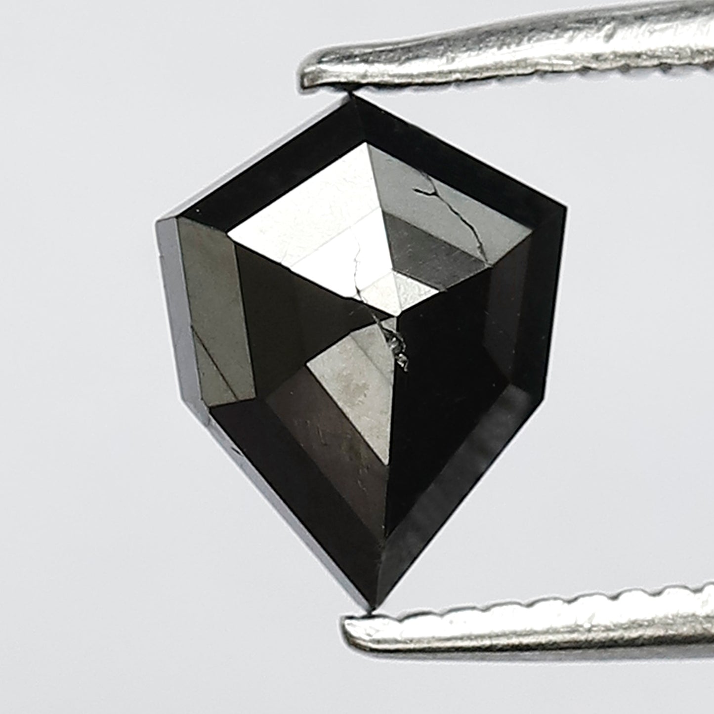 1.15 CT Fancy Modified Cut Black Salt and Pepper Loose Diamond made for Vintage Rings