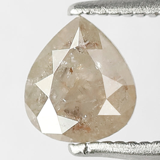 0.82 CT Pear Shape Natural Loose Diamond, 6.5 MM Ethical Grayish Red Diamond For Wedding Jewelry