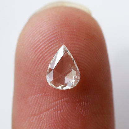 0.55 Ct Oval Rose Cut Diamond 6.90 mm HI-VS, Natural Earth Mined Loose Diamond for Engagement Ring