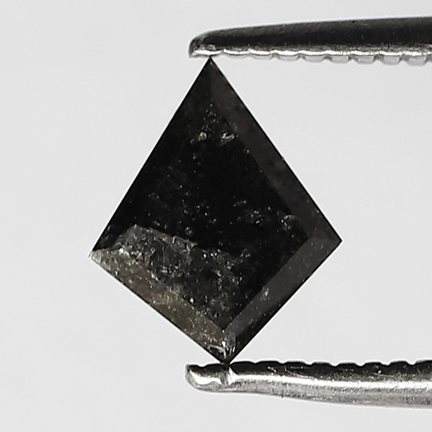 0.73 CT Fancy Half Cut Kite Shape Loose Black-Grey Diamond made for Necklace