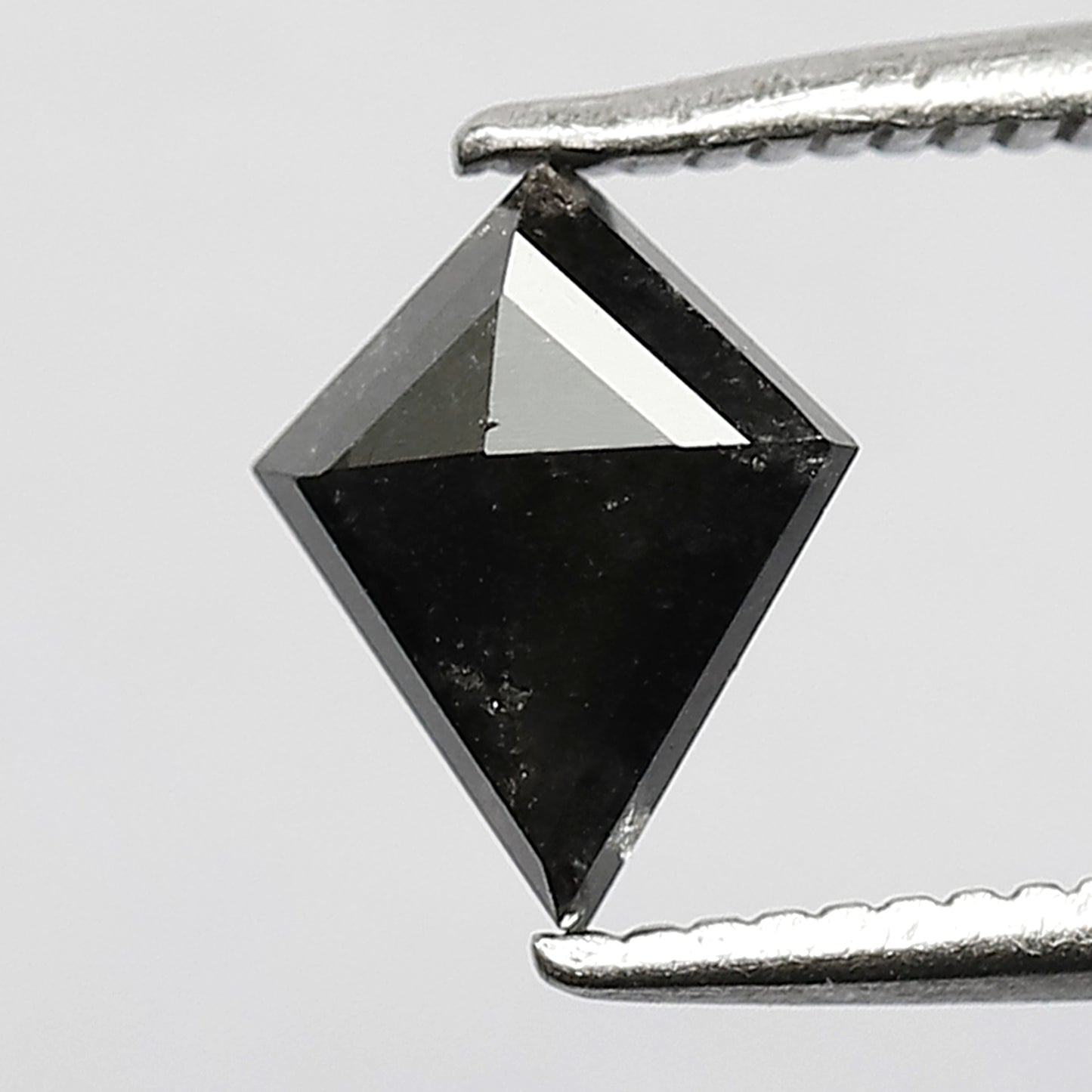 0.73 CT Fancy Half Cut Kite Shape Loose Black-Grey Diamond made for Necklace