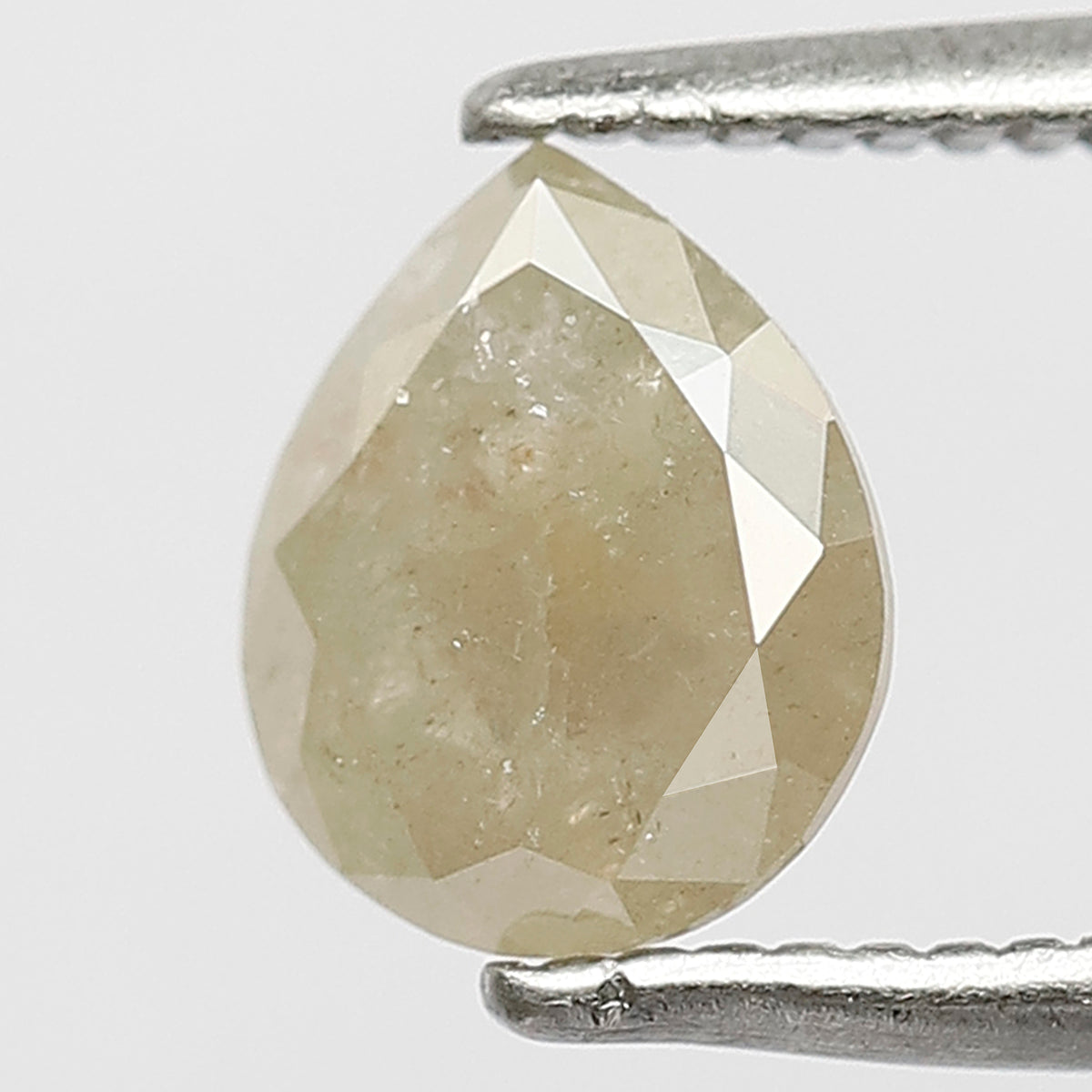 Pear Shape 0.81 Ct Natural Grayish Yellow Rustic Diamond | 8.9 MM Ethical Loose Diamond for Ring