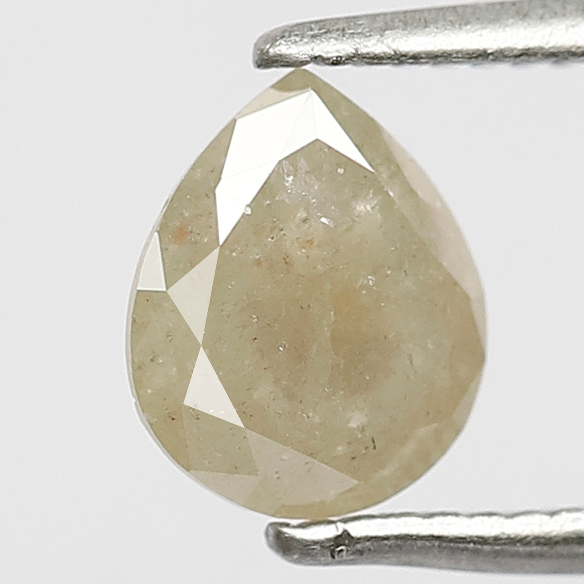 Pear Shape 0.81 Ct Natural Grayish Yellow Rustic Diamond | 8.9 MM Ethical Loose Diamond for Ring