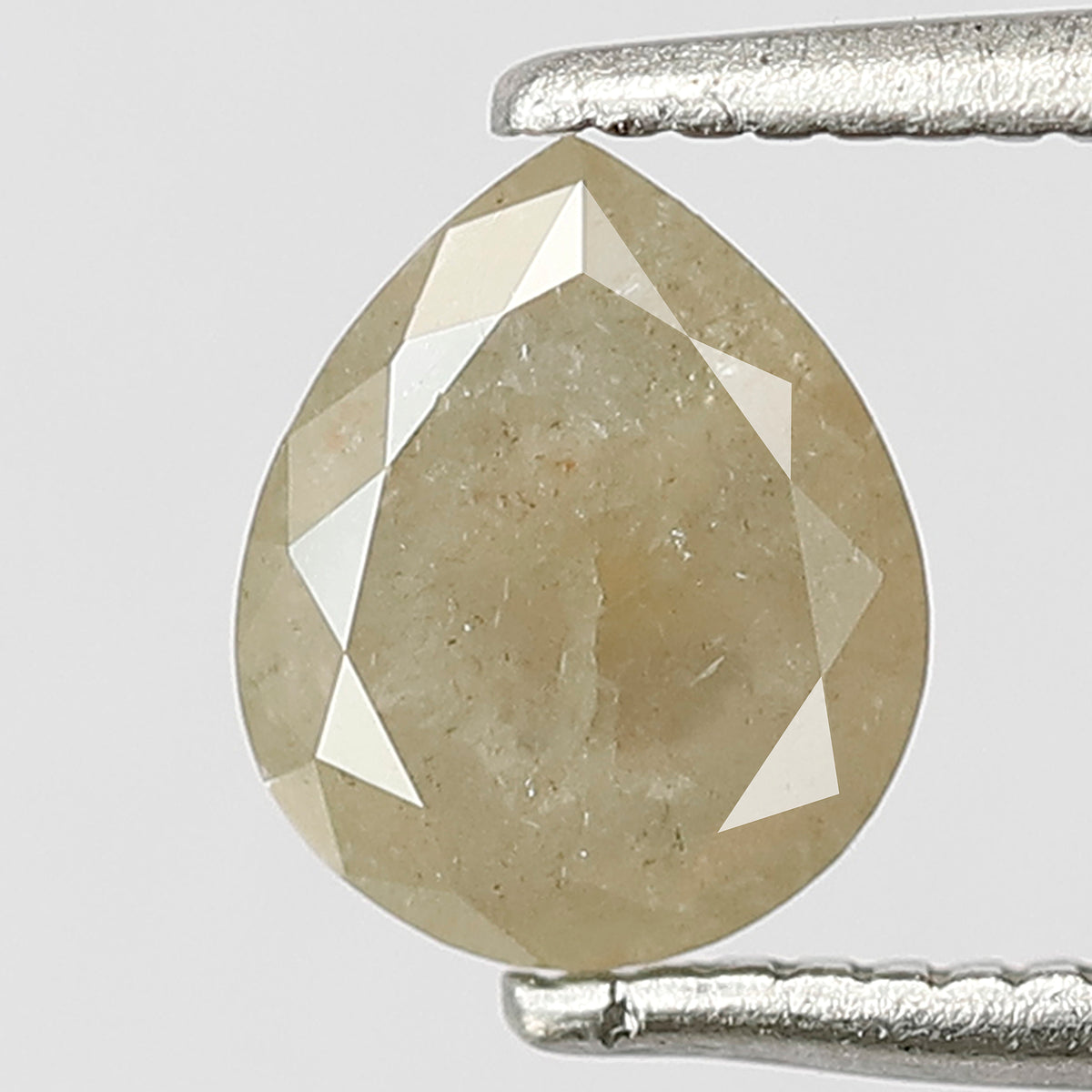 Pear Shape 0.81 Ct Natural Grayish Yellow Rustic Diamond | 8.9 MM Ethical Loose Diamond for Ring