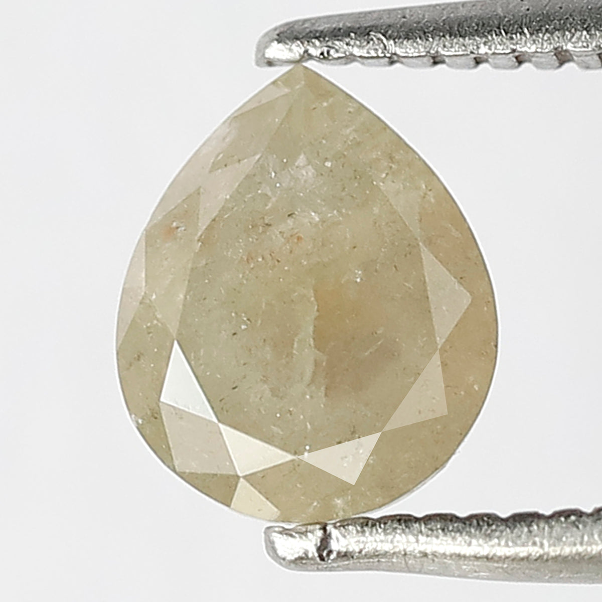 Pear Shape 0.81 Ct Natural Grayish Yellow Rustic Diamond | 8.9 MM Ethical Loose Diamond for Ring