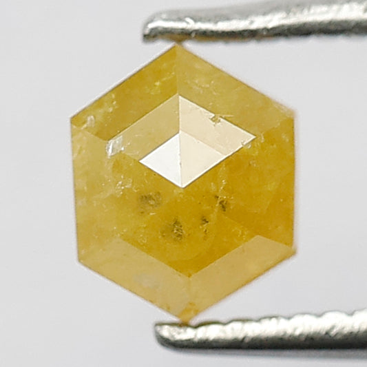 0.80 Ct Hexagon Natural Diamond | 5.8 x 4.8 mm Ethical Rustic Loose Diamond for Bridal Ring & Band