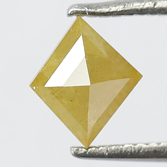 0.71 CT Kite Shape Light Yellowish Loose Diamond, Natural Ethically Sourced Rustic Ethical Diamond For Proposal Ring