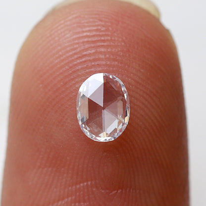 0.24 CT, 5 MM Oval Shape FG color VS clarity Loose Rose cut Diamond