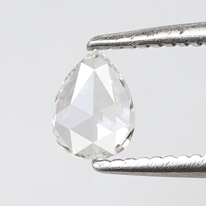 Pear Shape 0.29 Ct Rose Cut Diamond FG Color-VS Clarity, Natural Loose Conflict Free Diamond for Minimalist Jewelry