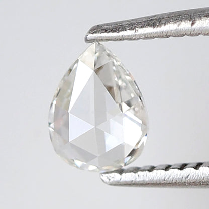 Pear Shape 0.29 Ct Rose Cut Diamond FG Color-VS Clarity, Natural Loose Conflict Free Diamond for Minimalist Jewelry