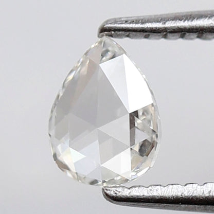 Pear Shape 0.29 Ct Rose Cut Diamond FG Color-VS Clarity, Natural Loose Conflict Free Diamond for Minimalist Jewelry