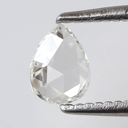 Pear Shape 0.29 Ct Rose Cut Diamond FG Color-VS Clarity, Natural Loose Conflict Free Diamond for Minimalist Jewelry