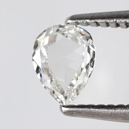 Pear Shape 0.29 Ct Rose Cut Diamond FG Color-VS Clarity, Natural Loose Conflict Free Diamond for Minimalist Jewelry