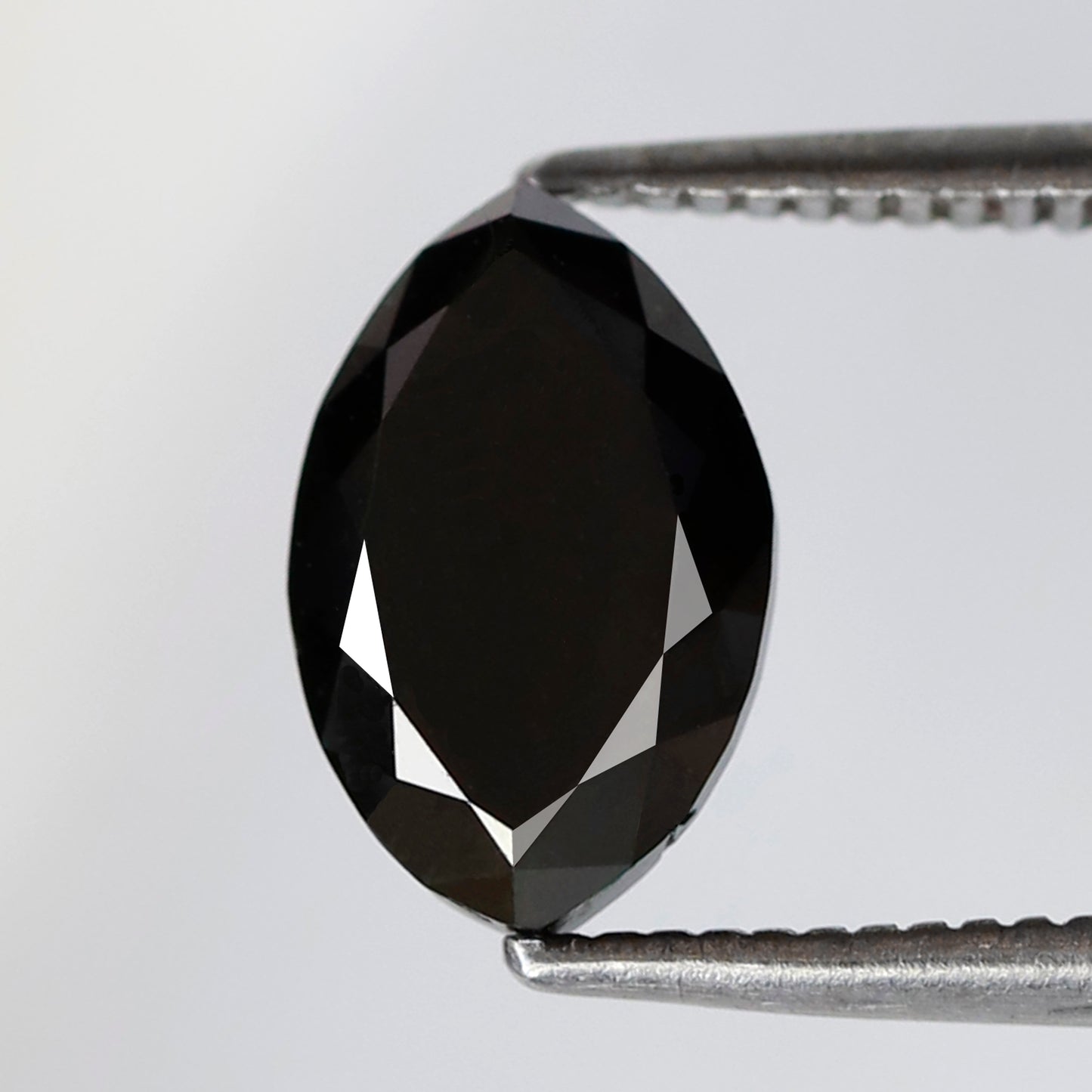 1.85 Ct Marquise Shape Black Diamond 9.40 mm, Natural Treated Conflict Free Loose Diamond for Bold Anniversary Ring