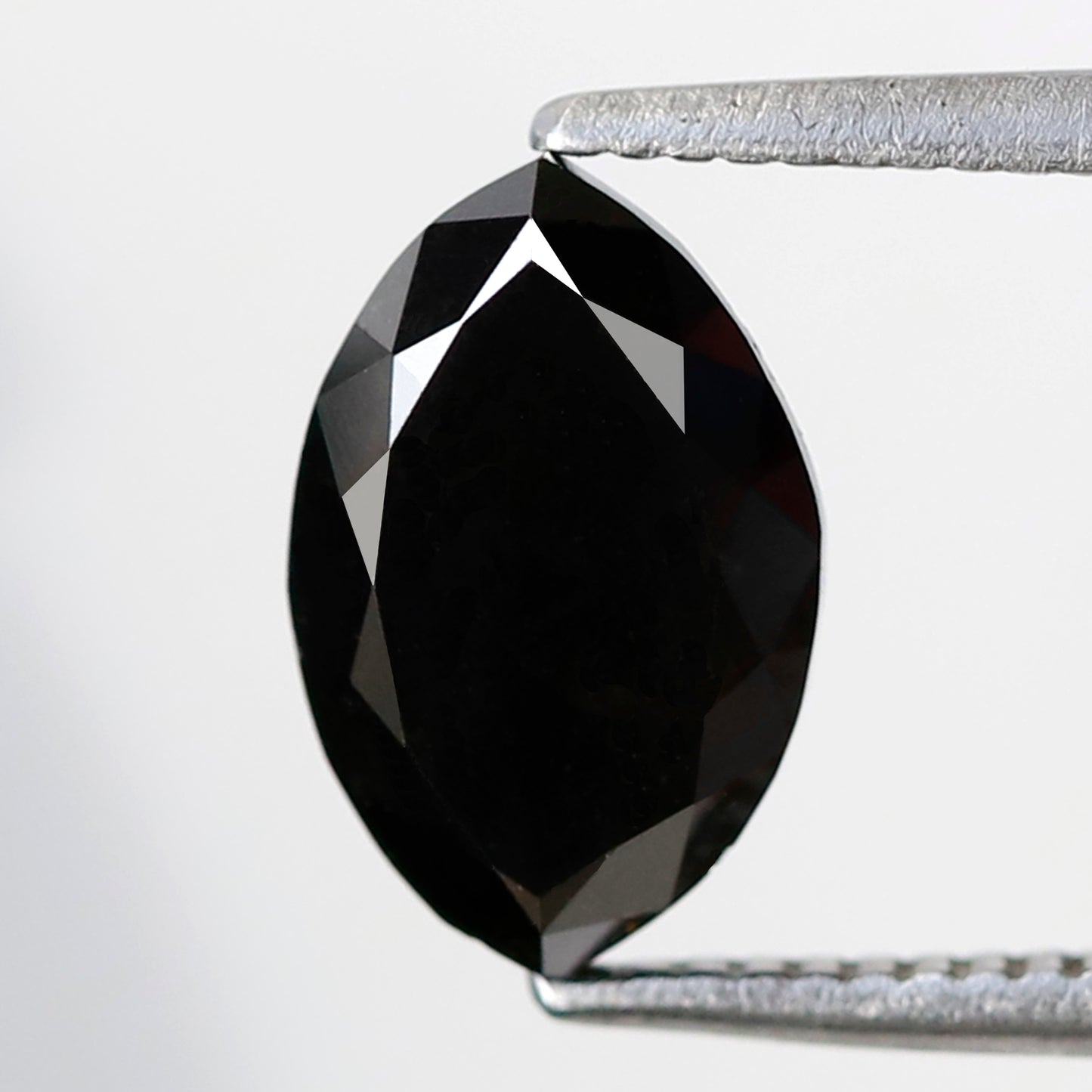 1.85 Ct Marquise Shape Black Diamond 9.40 mm, Natural Treated Conflict Free Loose Diamond for Bold Anniversary Ring