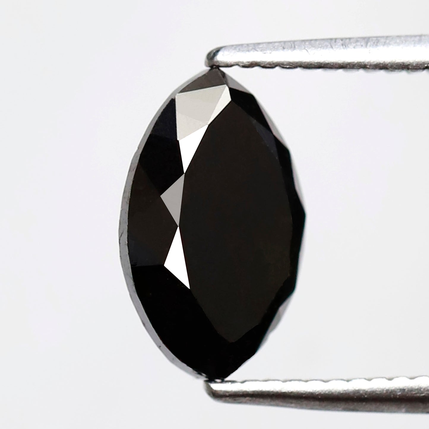 1.85 Ct Marquise Shape Black Diamond 9.40 mm, Natural Treated Conflict Free Loose Diamond for Bold Anniversary Ring