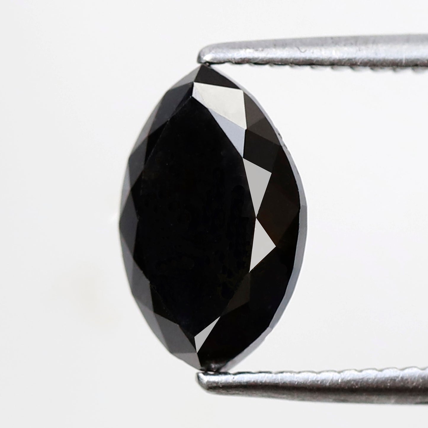 1.85 Ct Marquise Shape Black Diamond 9.40 mm, Natural Treated Conflict Free Loose Diamond for Bold Anniversary Ring