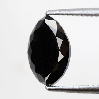 1.85 Ct Marquise Shape Black Diamond 9.40 mm, Natural Treated Conflict Free Loose Diamond for Bold Anniversary Ring