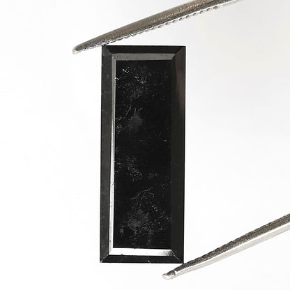 Black Baguette Diamond: 6.34 CT Natural Opaque AAA Quality (18.90mm)
