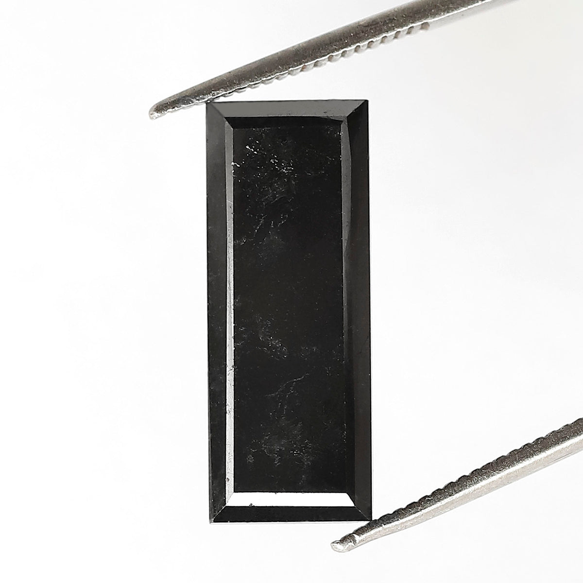 Black Baguette Diamond: 6.34 CT Natural Opaque AAA Quality (18.90mm)