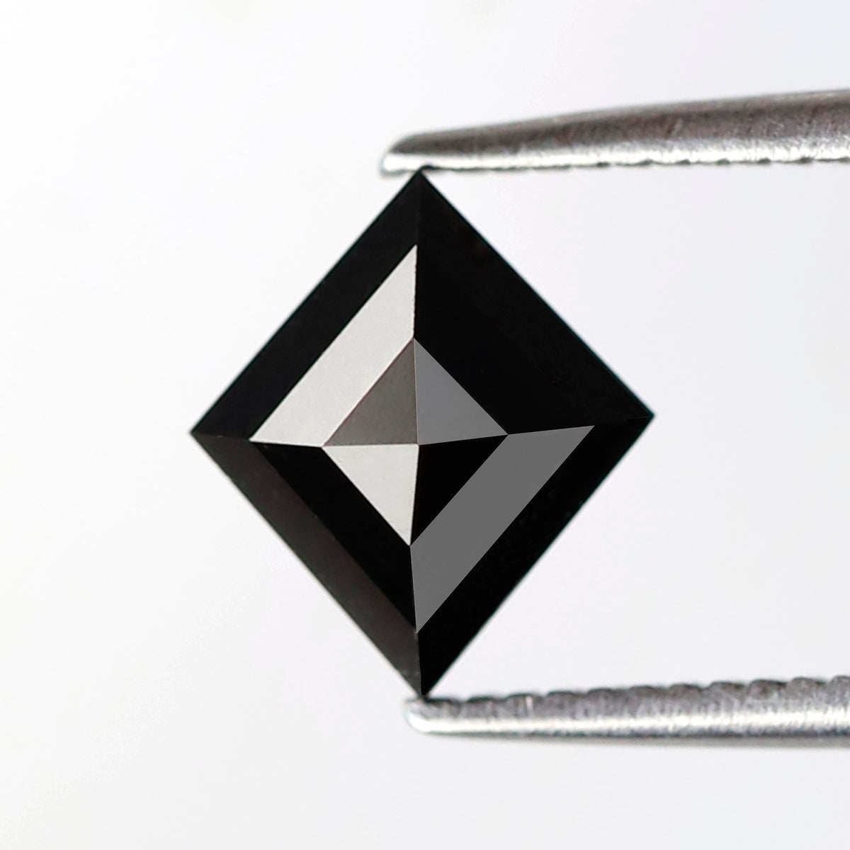 1.25 Ct Kite Shape Black Diamond 8.30 mm, Natural Treated Loose Conflict Free Diamond for Anniversary Ring Gift