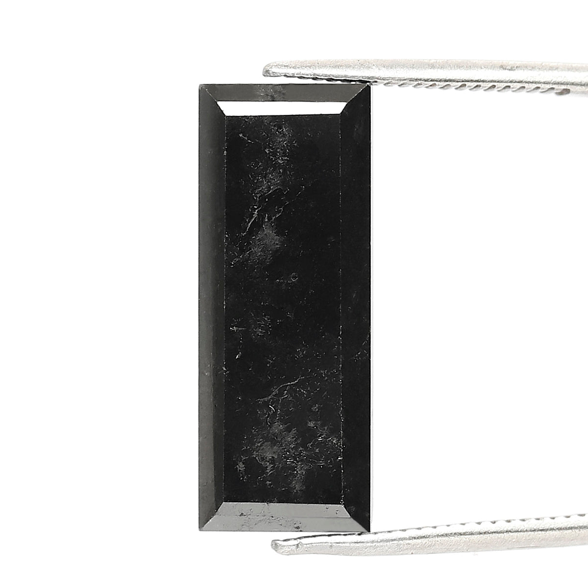 Black Baguette Diamond: 6.34 CT Natural Opaque AAA Quality (18.90mm)