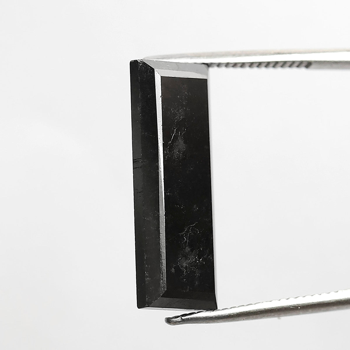Black Baguette Diamond: 6.34 CT Natural Opaque AAA Quality (18.90mm)