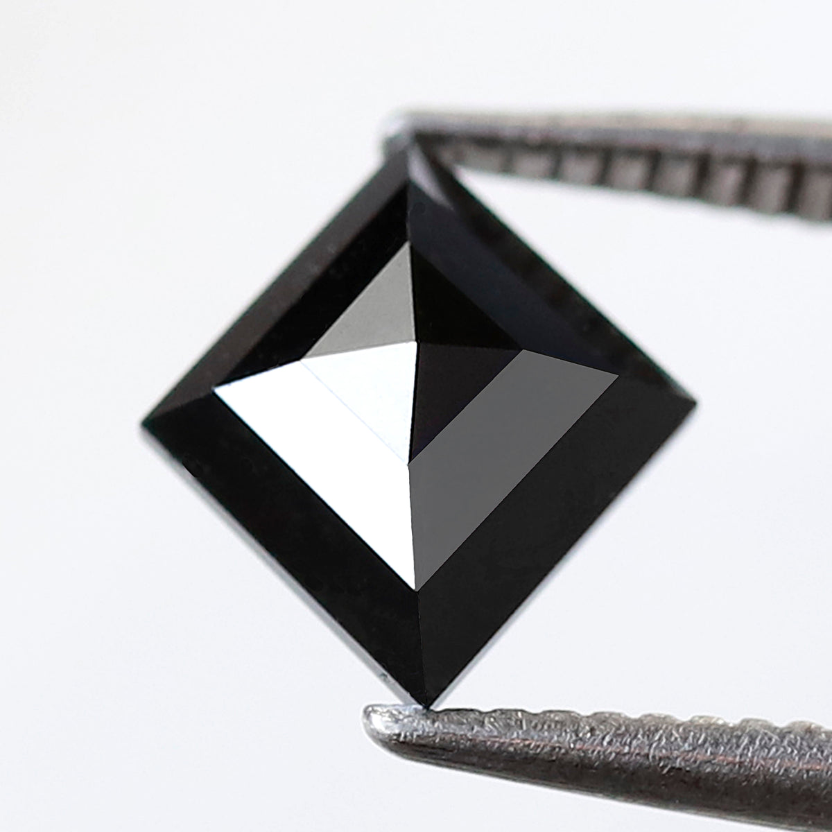 1.25 Ct Kite Shape Black Diamond 8.30 mm, Natural Treated Loose Conflict Free Diamond for Anniversary Ring Gift