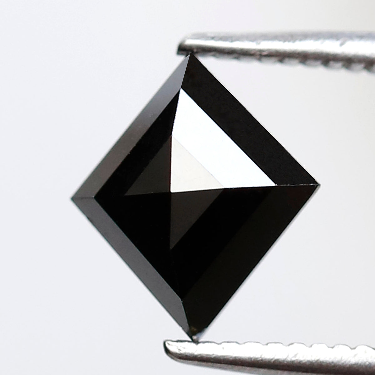 1.25 Ct Kite Shape Black Diamond 8.30 mm, Natural Treated Loose Conflict Free Diamond for Anniversary Ring Gift