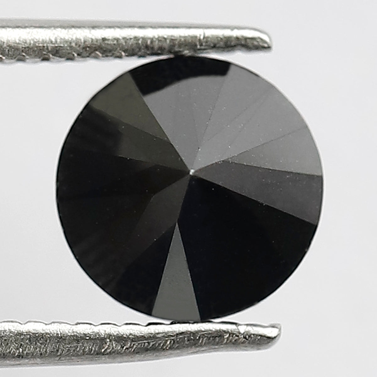 1.53 Carat Black Diamond | 7mm Conflict-Free Opaque Gem for Unique Vintage Ring
