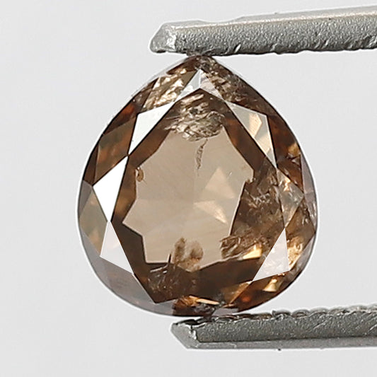 0.78 CT Pear Shape Ethically Sourced Diamond, 5.6 x 5.1 MM Natural Rustic Diamond For Anniversary Gift