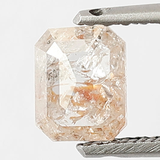 0.44 CT, 5.2 MM Loose Natural Diamond, Ethically Sourced Translucent Rustic Diamond