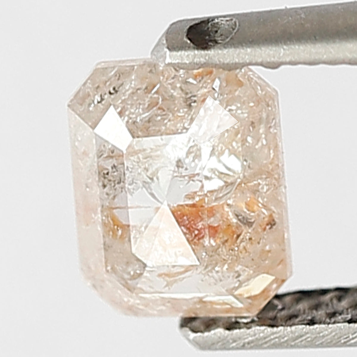 0.44 CT, 5.2 MM Loose Natural Diamond, Ethically Sourced Translucent Rustic Diamond