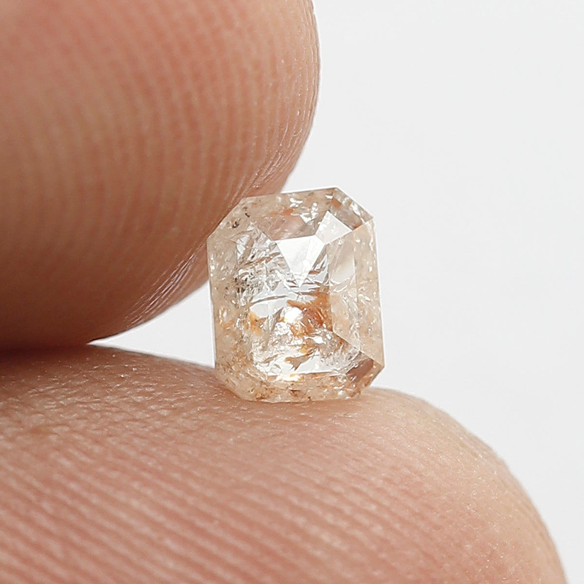 0.44 CT, 5.2 MM Loose Natural Diamond, Ethically Sourced Translucent Rustic Diamond