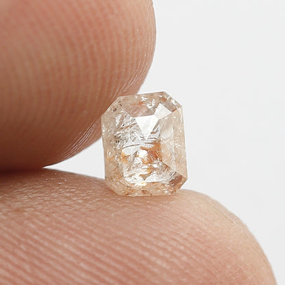 0.44 CT, 5.2 MM Loose Natural Diamond, Ethically Sourced Translucent Rustic Diamond