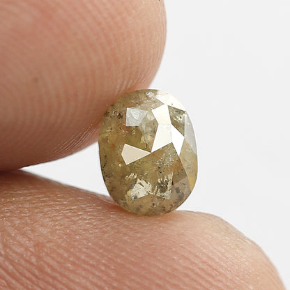 Oval Shape 1.08 CT Loose Rustic Diamond, Natural Ethically Sourced Earth Mined Diamond For Earrings
