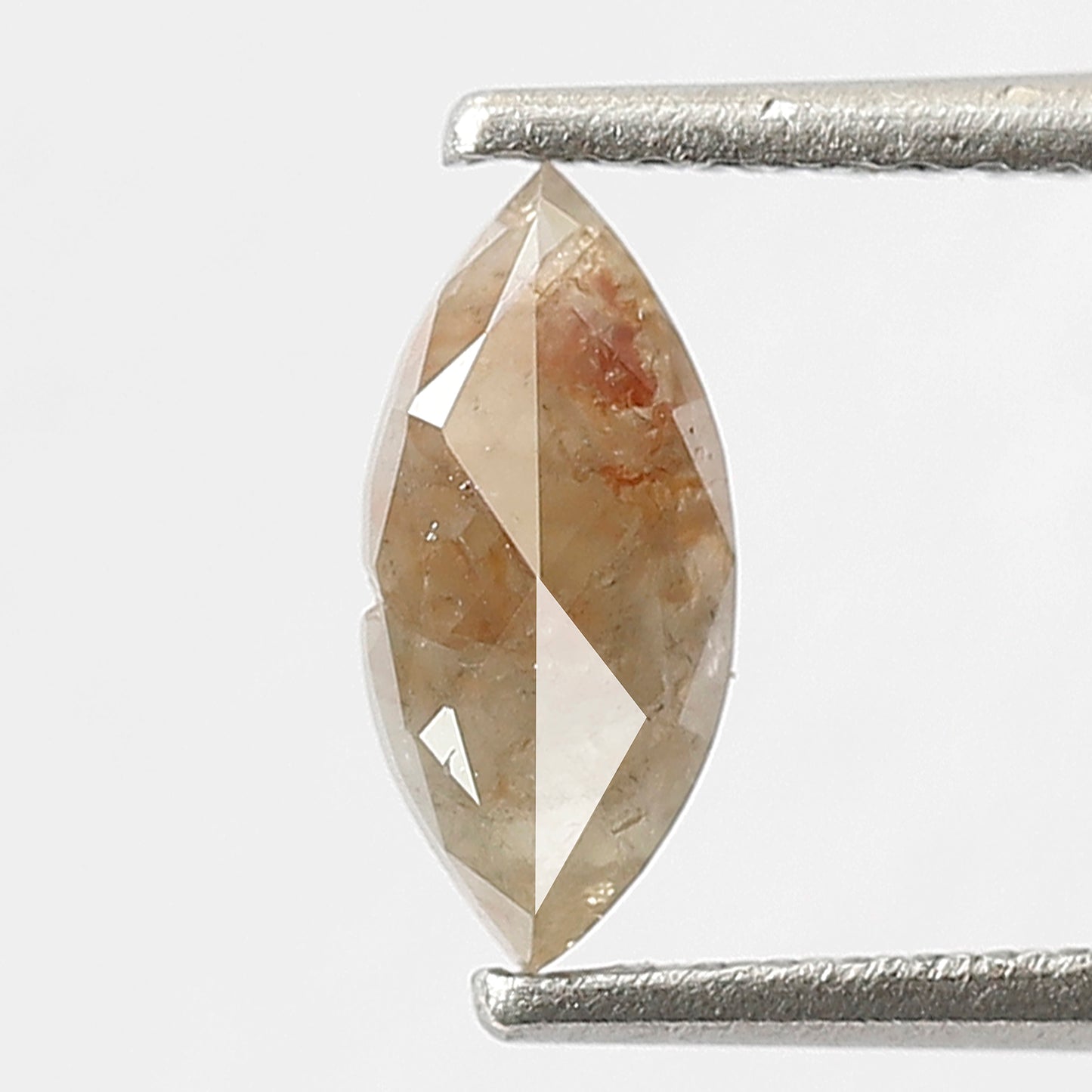 Marquise 0.57 Ct Natural Grayish Red Rustic Diamond | Ethical Loose Diamond for Engagement Ring