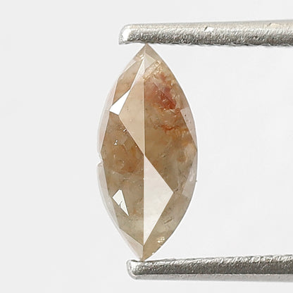 Marquise 0.57 Ct Natural Grayish Red Rustic Diamond | Ethical Loose Diamond for Engagement Ring