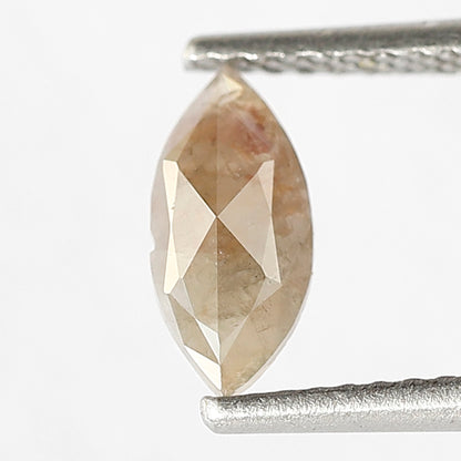Marquise 0.57 Ct Natural Grayish Red Rustic Diamond | Ethical Loose Diamond for Engagement Ring
