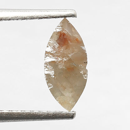 Marquise 0.57 Ct Natural Grayish Red Rustic Diamond | Ethical Loose Diamond for Engagement Ring
