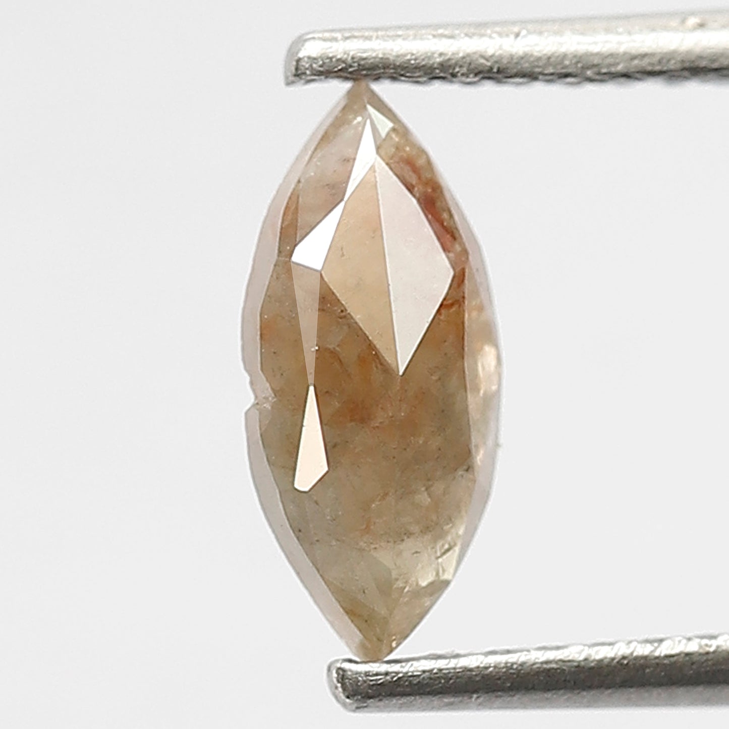 Marquise 0.57 Ct Natural Grayish Red Rustic Diamond | Ethical Loose Diamond for Engagement Ring